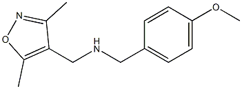 [(3,5-dimethyl-1,2-oxazol-4-yl)methyl][(4-methoxyphenyl)methyl]amine Struktur