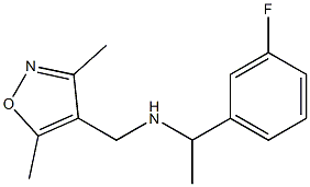 [(3,5-dimethyl-1,2-oxazol-4-yl)methyl][1-(3-fluorophenyl)ethyl]amine Structure