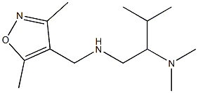 [(3,5-dimethyl-1,2-oxazol-4-yl)methyl][2-(dimethylamino)-3-methylbutyl]amine,,结构式
