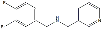 [(3-bromo-4-fluorophenyl)methyl](pyridin-3-ylmethyl)amine,,结构式