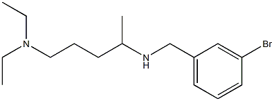 [(3-bromophenyl)methyl][5-(diethylamino)pentan-2-yl]amine Structure