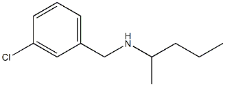 [(3-chlorophenyl)methyl](pentan-2-yl)amine,,结构式