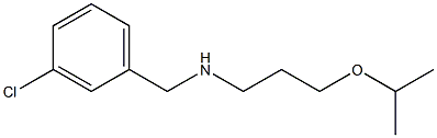 [(3-chlorophenyl)methyl][3-(propan-2-yloxy)propyl]amine Struktur