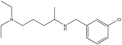 [(3-chlorophenyl)methyl][5-(diethylamino)pentan-2-yl]amine,,结构式