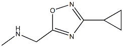 [(3-cyclopropyl-1,2,4-oxadiazol-5-yl)methyl](methyl)amine Struktur