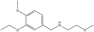 [(3-ethoxy-4-methoxyphenyl)methyl](2-methoxyethyl)amine,,结构式