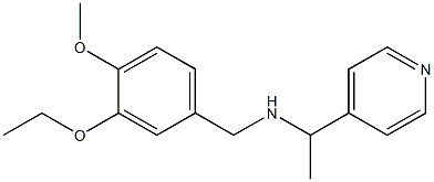 [(3-ethoxy-4-methoxyphenyl)methyl][1-(pyridin-4-yl)ethyl]amine 化学構造式