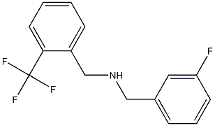 [(3-fluorophenyl)methyl]({[2-(trifluoromethyl)phenyl]methyl})amine|