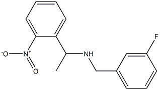 [(3-fluorophenyl)methyl][1-(2-nitrophenyl)ethyl]amine 化学構造式