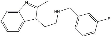 [(3-fluorophenyl)methyl][2-(2-methyl-1H-1,3-benzodiazol-1-yl)ethyl]amine Struktur
