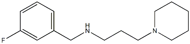 [(3-fluorophenyl)methyl][3-(piperidin-1-yl)propyl]amine Struktur