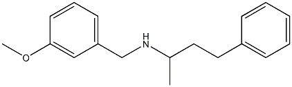 [(3-methoxyphenyl)methyl](4-phenylbutan-2-yl)amine,,结构式