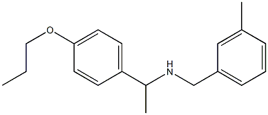 [(3-methylphenyl)methyl][1-(4-propoxyphenyl)ethyl]amine Struktur
