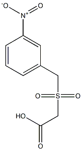 [(3-nitrobenzyl)sulfonyl]acetic acid 结构式