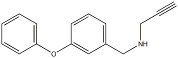 [(3-phenoxyphenyl)methyl](prop-2-yn-1-yl)amine 化学構造式