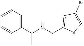 [(4-bromothiophen-2-yl)methyl](1-phenylethyl)amine,,结构式