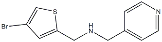 [(4-bromothiophen-2-yl)methyl](pyridin-4-ylmethyl)amine|