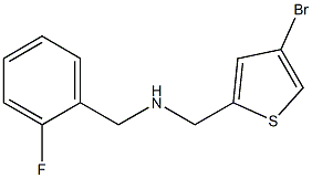 [(4-bromothiophen-2-yl)methyl][(2-fluorophenyl)methyl]amine 结构式