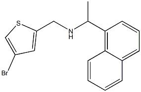 [(4-bromothiophen-2-yl)methyl][1-(naphthalen-1-yl)ethyl]amine 化学構造式