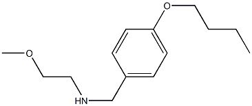 [(4-butoxyphenyl)methyl](2-methoxyethyl)amine Struktur