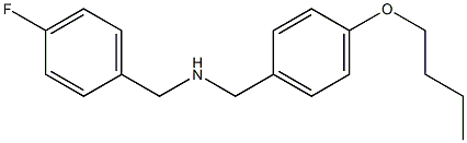 [(4-butoxyphenyl)methyl][(4-fluorophenyl)methyl]amine Structure