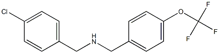 [(4-chlorophenyl)methyl]({[4-(trifluoromethoxy)phenyl]methyl})amine,,结构式