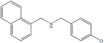[(4-chlorophenyl)methyl](naphthalen-1-ylmethyl)amine Struktur