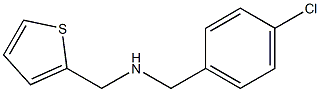 [(4-chlorophenyl)methyl](thiophen-2-ylmethyl)amine Structure