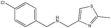 [(4-chlorophenyl)methyl][(2-methyl-1,3-thiazol-4-yl)methyl]amine 结构式