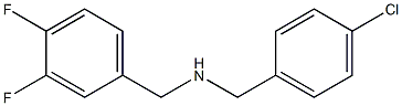 [(4-chlorophenyl)methyl][(3,4-difluorophenyl)methyl]amine Structure