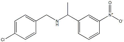 [(4-chlorophenyl)methyl][1-(3-nitrophenyl)ethyl]amine Struktur