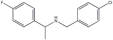 [(4-chlorophenyl)methyl][1-(4-fluorophenyl)ethyl]amine|
