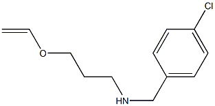 [(4-chlorophenyl)methyl][3-(ethenyloxy)propyl]amine Struktur