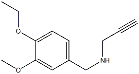 [(4-ethoxy-3-methoxyphenyl)methyl](prop-2-yn-1-yl)amine,,结构式