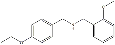 [(4-ethoxyphenyl)methyl][(2-methoxyphenyl)methyl]amine Structure