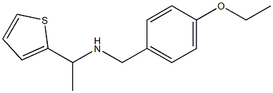 [(4-ethoxyphenyl)methyl][1-(thiophen-2-yl)ethyl]amine,,结构式