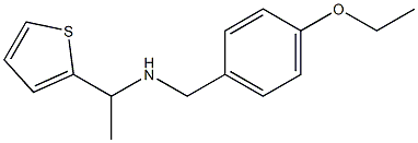 [(4-ethoxyphenyl)methyl][1-(thiophen-2-yl)ethyl]amine Structure