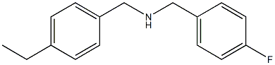 [(4-ethylphenyl)methyl][(4-fluorophenyl)methyl]amine 结构式