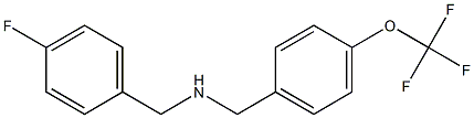 [(4-fluorophenyl)methyl]({[4-(trifluoromethoxy)phenyl]methyl})amine 结构式