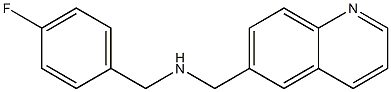 [(4-fluorophenyl)methyl](quinolin-6-ylmethyl)amine|