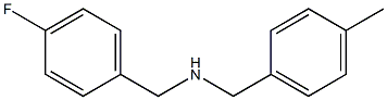 [(4-fluorophenyl)methyl][(4-methylphenyl)methyl]amine Struktur