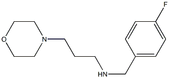 [(4-fluorophenyl)methyl][3-(morpholin-4-yl)propyl]amine,,结构式