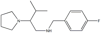 [(4-fluorophenyl)methyl][3-methyl-2-(pyrrolidin-1-yl)butyl]amine Struktur
