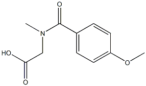 [(4-methoxybenzoyl)(methyl)amino]acetic acid Structure