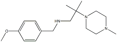 [(4-methoxyphenyl)methyl][2-methyl-2-(4-methylpiperazin-1-yl)propyl]amine Structure