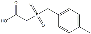 [(4-methylbenzyl)sulfonyl]acetic acid,,结构式