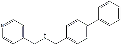 [(4-phenylphenyl)methyl](pyridin-4-ylmethyl)amine Struktur