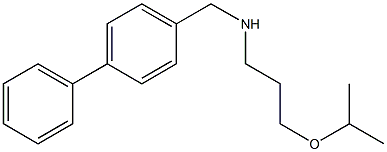 [(4-phenylphenyl)methyl][3-(propan-2-yloxy)propyl]amine 结构式