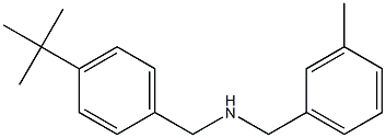 [(4-tert-butylphenyl)methyl][(3-methylphenyl)methyl]amine Structure