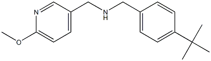 [(4-tert-butylphenyl)methyl][(6-methoxypyridin-3-yl)methyl]amine 化学構造式